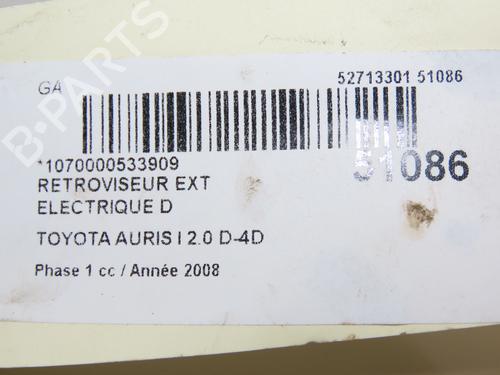 right-mirror-toyota-auris-_e15_-2006-2007-2008-2009-2010-2011-2012-2013-28831346 main image