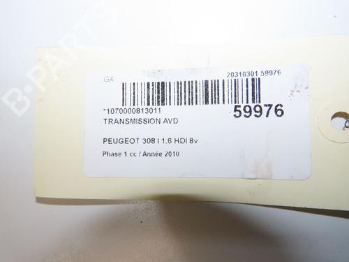 Used Right front driveshaft Right front driveshaft PEUGEOT 308 I (4A_, 4C_) 1.6 HDi (112 hp) 39937954 39937954