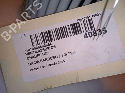 Heater blower motor DACIA SANDERO  | BP15742131M62 