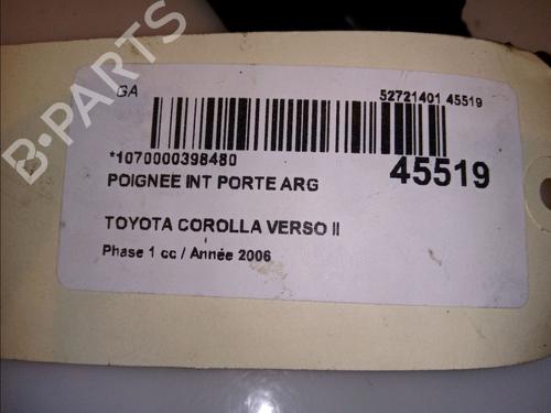 Used Rear left interior door handle TOYOTA COROLLA Verso (ZER_, ZZE12_, R1_) 2.2 D-4D (AUR10_, AUR10R) (136 hp) 23176862