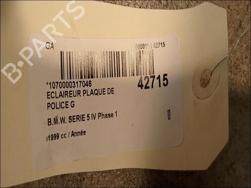 Éclairage de plaque d'immatriculation BMW 5 (E39) 530 d (184 hp) 14880785