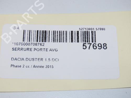 Front left lock DACIA DUSTER (HS_) 1.5 dCi | BP32486169C98  - Image 5