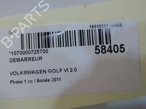 Used Starter Starter VW GOLF VI (5K1) 2.0 TDI (140 hp) 38788209 38788209