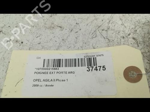 rear-left-exterior-door-handle-opel-agila-b-h08-2008-2009-2010-2011-2012-2013-2014-23176797 main image