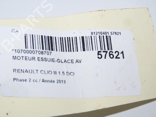 Used Front wiper motor RENAULT CLIO III (BR0/1, CR0/1) 1.5 dCi (75 hp) 32129724
