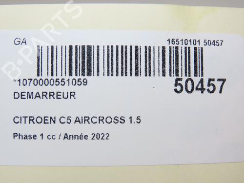 Used Starter Starter CITROËN C5 AIRCROSS (A_) 1.5 BlueHDi 130 (ACYHZJ, ACYHZR) (131 hp) 19123433 19123433