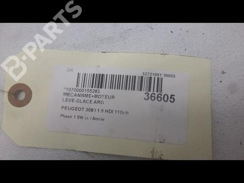 Rear left window mechanism PEUGEOT 308 SW I (4E_, 4H_) 1.6 HDi | BP9601093C24 