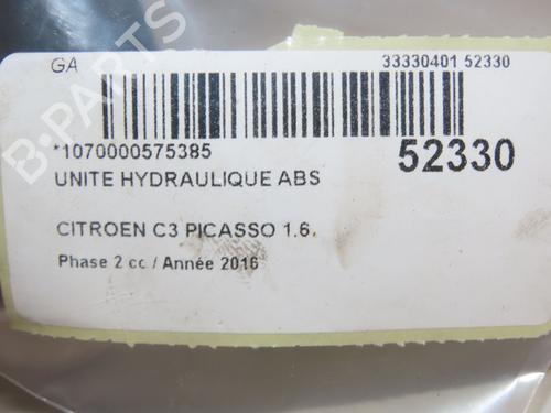 Used ABS pump CITROËN C3 Picasso (SH_) 1.6 BlueHDi 100 (99 hp) 22774479