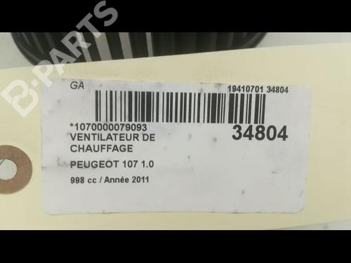 Heater blower motor PEUGEOT 107 (PM_, PN_) 1.0 | BP9596238M62 