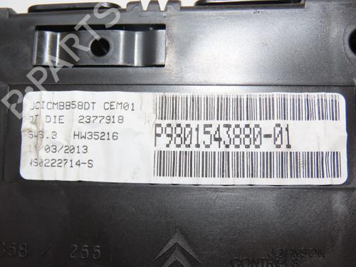 Instrument cluster CITROËN C4 Picasso I MPV (UD_) 1.6 HDi 110 | BP29415157C47