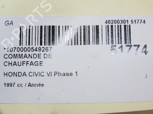 Used Climate control Climate control HONDA CIVIC VI Hatchback (EJ, EK) 1.4 i S (EJ9) (90 hp) 23064626 23064626