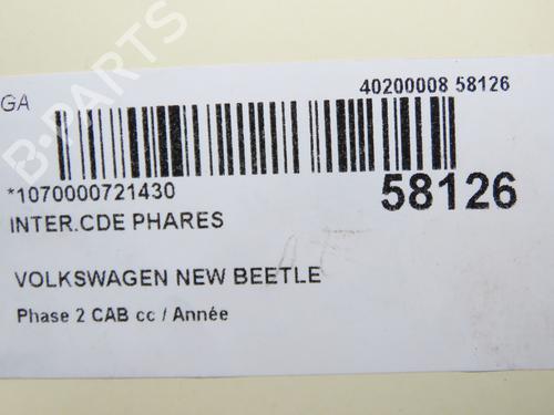 Used Headlight switch Headlight switch VW NEW BEETLE Convertible (1Y7) 1.9 TDI (105 hp) 33998788 33998788