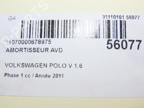 Right front shock absorber VW POLO V (6R1, 6C1) 1.6 TDI | BP30486399M17