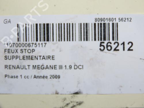 Third brake light RENAULT MEGANE III Hatchback (BZ0/1_, B3_) 1.9 dCi (BZ0N, BZ0J) | BP32486194L11 