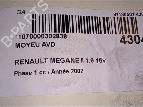 Used Left front steering knuckle RENAULT MEGANE II (BM0/1_, CM0/1_) 1.6 16V (BM0C, CM0C) (113 hp) 23173221