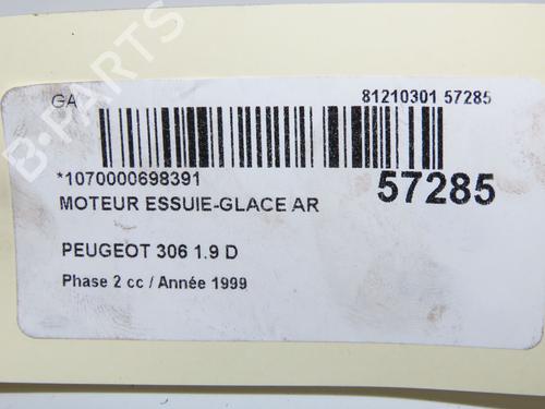 Used Rear wiper motor Rear wiper motor PEUGEOT 306 Hatchback (7A, 7C, N3, N5) 1.9 D (69 hp) 33634004 33634004