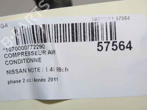 AC compressor NISSAN NOTE (E11, NE11) 1.4 | BP36819858M34 - Image 9