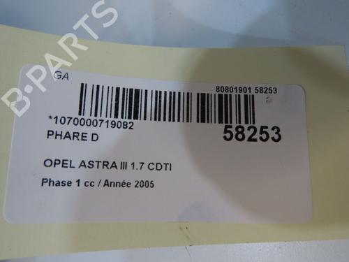 Right headlight OPEL ASTRA H (A04) 1.7 CDTI (L48) | BP33711741C29 - Image 3