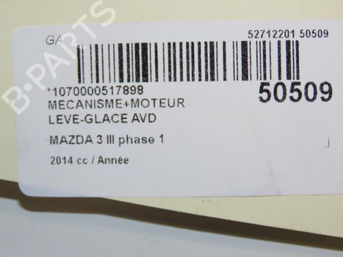Front right window mechanism MAZDA 3 (BM, BN) 2.0 | BP28831106C23 - Image 5