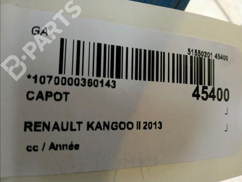 Hood RENAULT KANGOO / GRAND KANGOO II (KW0/1_) 1.5 dCi 110 (KW0C, KW0H) | BP11101976C1 