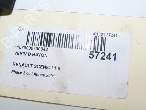 Gasdæmper bagklap RENAULT SCÉNIC I MPV (JA0/1_, FA0_) 1.8 16V (JA12, JA1R, JA1M, JA1A) (115 hp) 31819625