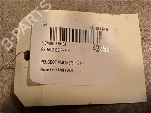 Used Break pedal PEUGEOT PARTNER MPV (5_, G_) 1.6 HDi 90 (90 hp) 9618122