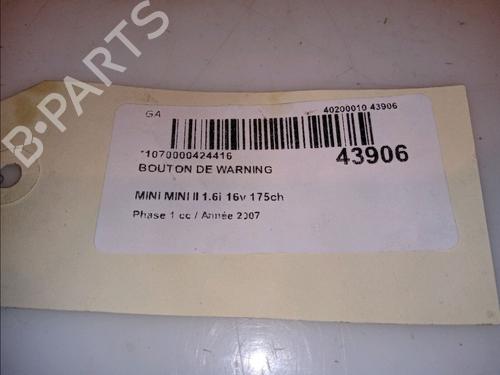 warning-switch-mini-mini-r56-cooper-s-61313422211-2005-2006-2007-2008-2009-2010-2011-2012-2013-2014-12136364 main image