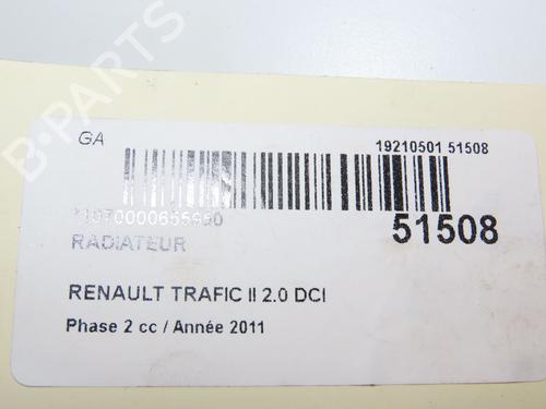 Wasserkühler für RENAULT TRAFIC II Van (FL) 2.0 dCi 90 (FL0H, FL00, FL01, FL0M, FL0P, FL0S) (90 hp) 29441621
