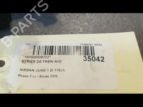 Used Right front brake caliper NISSAN JUKE (F15) 1.2 DIG-T (115 hp) 14877258