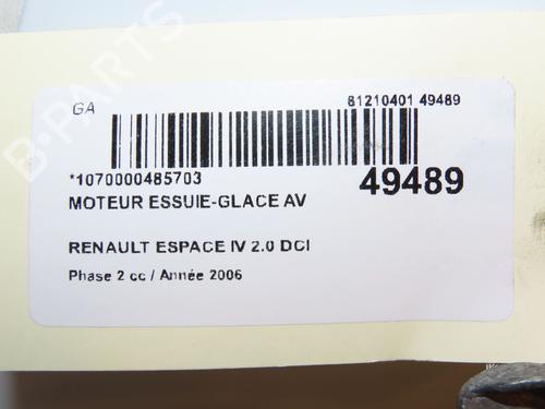Front wiper motor RENAULT ESPACE IV (JK0/1_) 2.0 dCi (JK01, JK02, JK1J, JK1K, JK1H) | BP17514436M29 