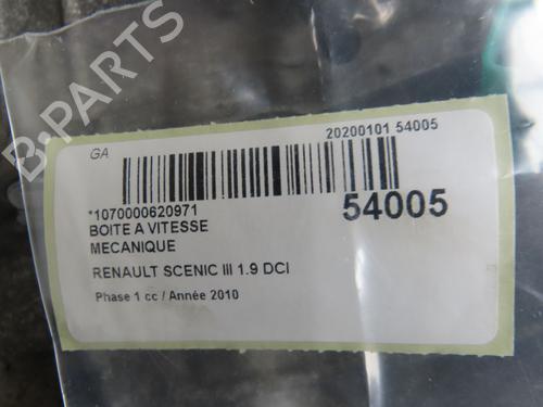 Used Gearbox RENAULT SCÉNIC III (JZ0/1_) 1.9 dCi (JZ0J, JZ1J, JZ1K, JZ1S) (131 hp) 31843273