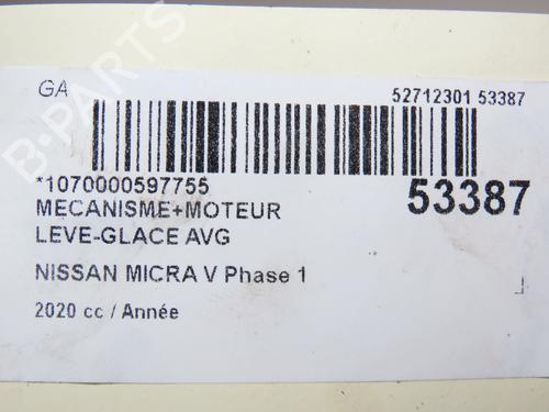 Used Front left window mechanism NISSAN MICRA V (K14) 1.0 IG-T 100 (101 hp) 28831187