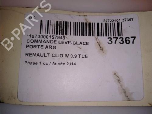 Used Left rear window switch RENAULT CLIO IV (BH_) 0.9 TCe 90 (BHNF, BHMA, BHMH, BHJK, BHJR) (90 hp) 14951755
