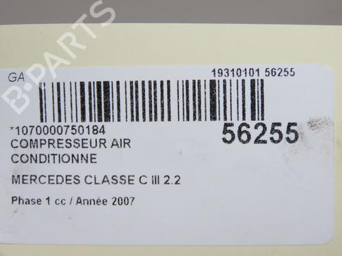 AC compressor MERCEDES-BENZ C-CLASS (W204) C 220 CDI (204.008) | BP36246563M34 - Image 9