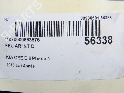 Right tailgate light KIA CEE'D (JD) 1.0 T-GDI | BP32457562C80 - Image 3