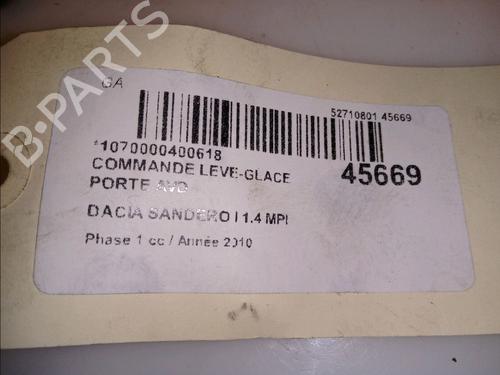 Pulsantiera DACIA SANDERO 1.4 MPI LPG (72 hp) 11832905