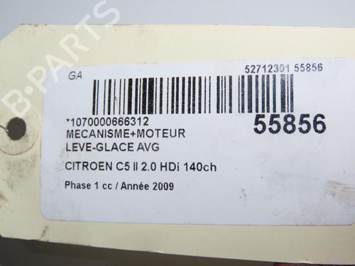 Used Front left window mechanism CITROËN C5 III (RD_) 2.0 HDi 140 (RDRHF8, RDRHFA, RDRHA8, RDRHAJ) (140 hp) 30978866
