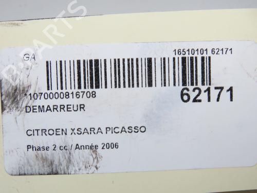 Used Starter Starter CITROËN XSARA PICASSO (N68) 1.6 HDi (109 hp) 40026281 40026281