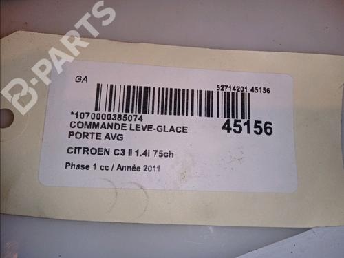 Left front window switch CITROËN C3 II (SC_) 1.4 | BP11103001I27 