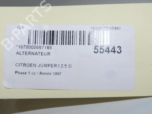 Used Alternator PEUGEOT BOXER Van (230L) 2.5 D (86 hp) 31984578