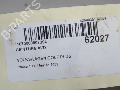 Used Front right seatbelt Front right seatbelt VW GOLF PLUS V (5M1, 521) 1.9 TDI (105 hp) 40484820 40484820