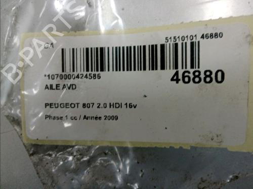 Right front fenders PEUGEOT 807 (EB_) 2.0 HDI | BP16648104C42 