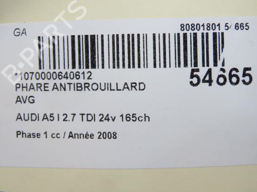 Left front fog light AUDI A5 (8T3) 2.7 TDI | BP31634215C30 