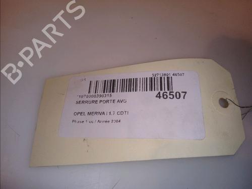 Front left lock OPEL MERIVA A MPV (X03) 1.7 CDTI (E75) | BP15138309C98 