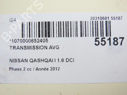 Used Left front driveshaft NISSAN QASHQAI I (J10, NJ10) 1.6 dCi All-wheel Drive (130 hp) 29294156