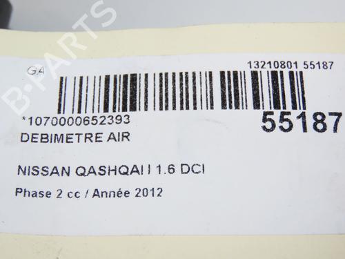 Used Mass air flow sensor NISSAN QASHQAI I (J10, NJ10) 1.6 dCi All-wheel Drive (130 hp) 29045728