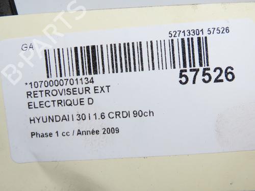 right-mirror-hyundai-i30-fd-2007-2008-2009-2010-2011-2012-33998837 main image