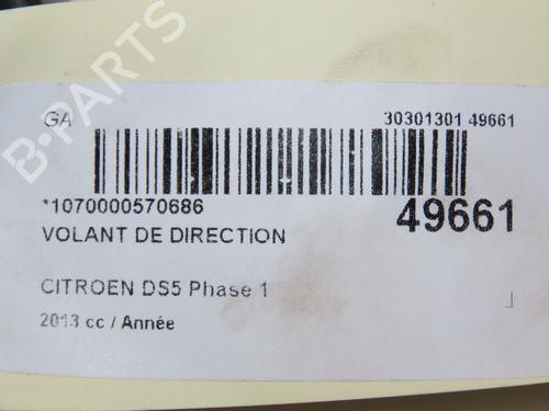 Steering wheel CITROËN DS5 2.0 HDi 200 Hybrid4 All-wheel Drive | BP20327631C49