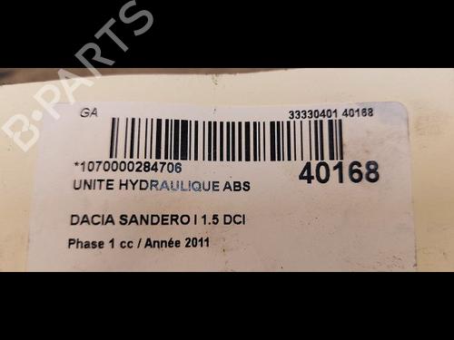 Used ABS pump ABS pump DACIA SANDERO 1.5 dCi (75 hp) 9614670 9614670