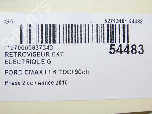 Left mirror FORD C-MAX (DM2) 1.6 TDCi | BP28831502C26